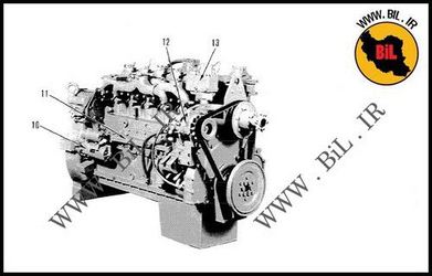 نقشه موتور دیزل کوماتسو 6D125