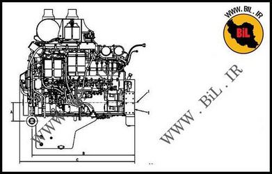 راهنما و نقشه موتور دیزل کوماتسو 12v140