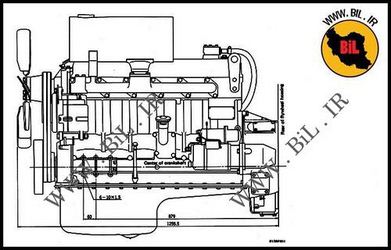 نقشه موتور دیزل کوماتسو 6D105