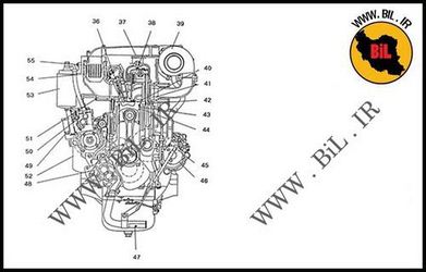 نقشه موتور دیزل کوماتسو 6D108