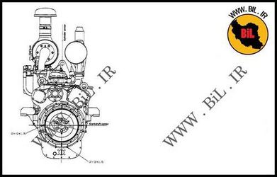 نقشه فارسی موتور دیزل کوماتسو 6D125