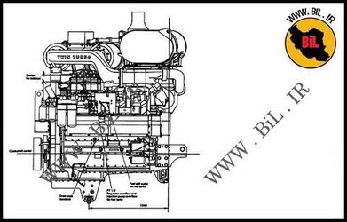 راهنما و نقشه موتور دیزل کوماتسو 8v170